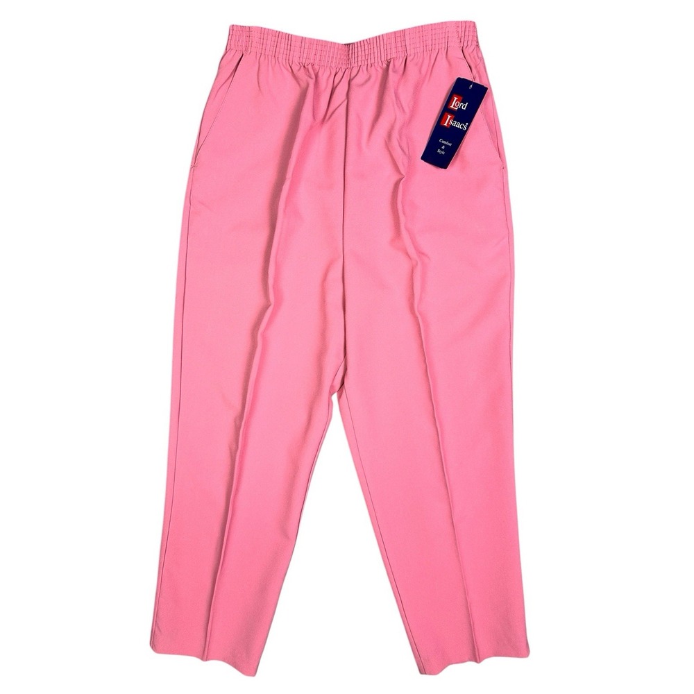Lord Isaacs‎ Size 18 Petite Elastic Waist Pink Pull On Pants NWT